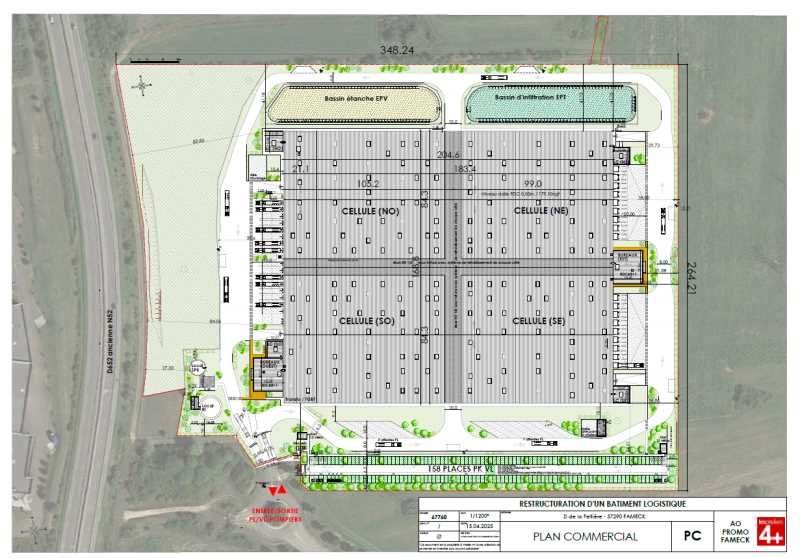 Location entrepots 17703 m² divisibles à partir de 8685 m²