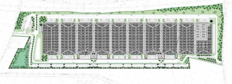 Location entrepots 99000 m² non divisibles