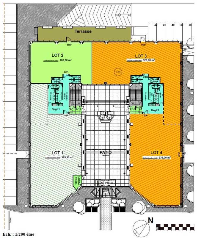 Location entrepots 2245 m² divisibles à partir de 324 m²