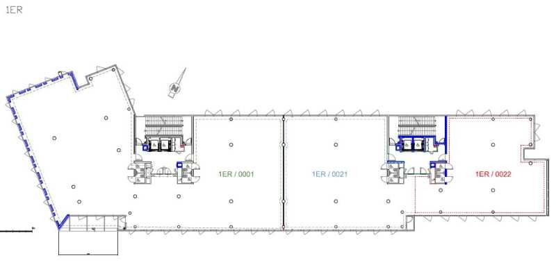 Location bureaux 1023 m² divisibles à partir de 327 m²