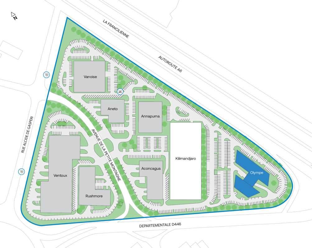 Location bureaux 2820 m² divisibles à partir de 610 m²