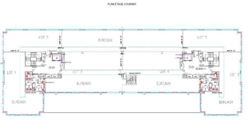Location bureaux 1444 m² divisibles à partir de 162 m²