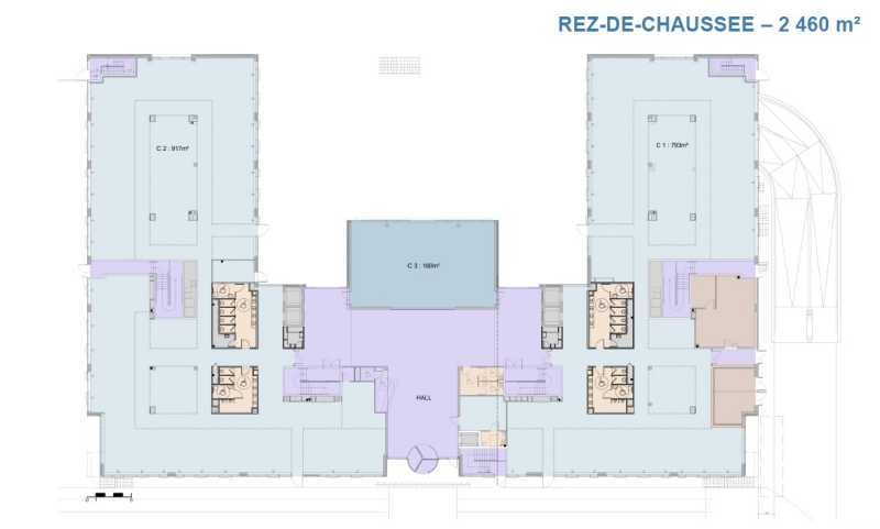 Location bureaux 2806 m² divisibles à partir de 350 m²