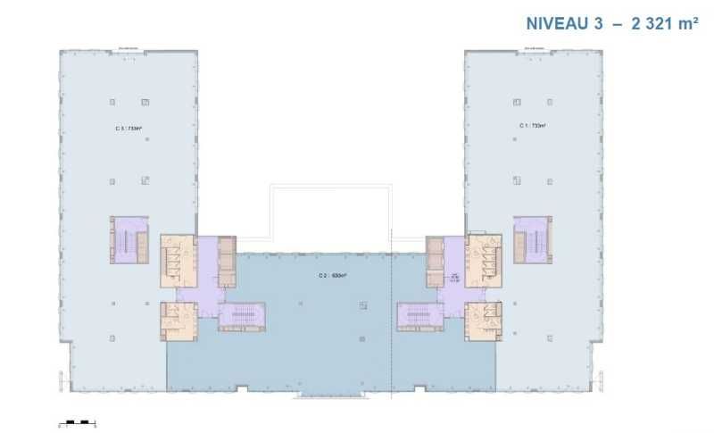Location bureaux 2806 m² divisibles à partir de 350 m²