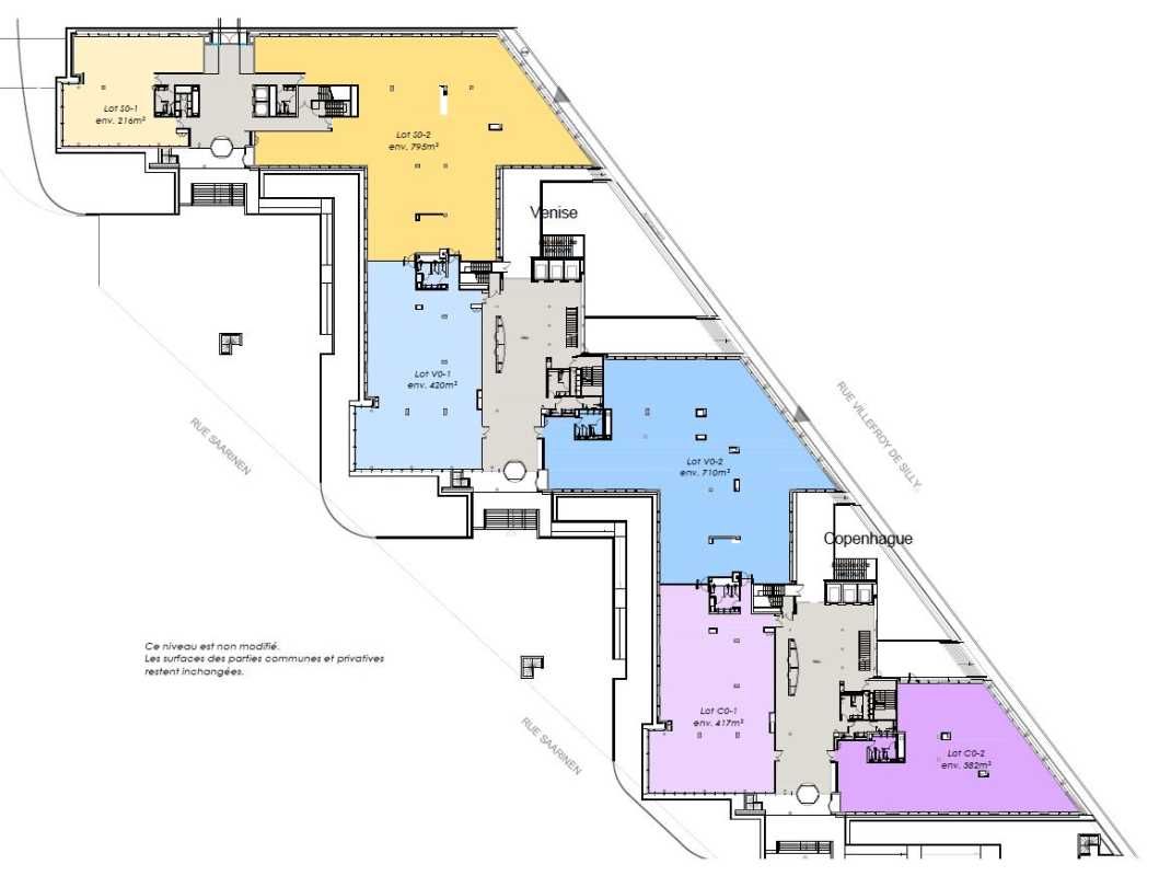 Location bureaux 1512 m² divisibles à partir de 708 m²