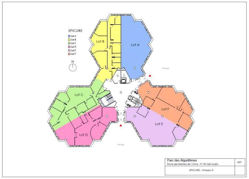 Location bureaux 550 m² divisibles à partir de 180 m²