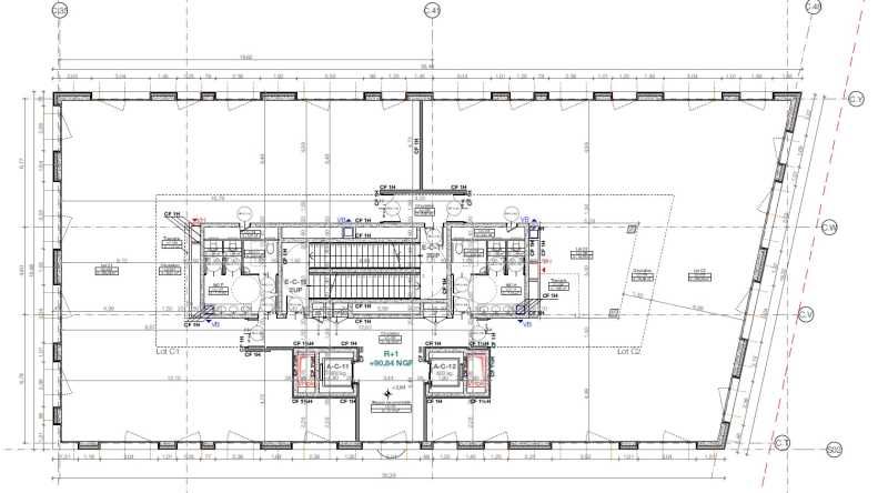 Location bureaux 1357 m² divisibles à partir de 287 m²