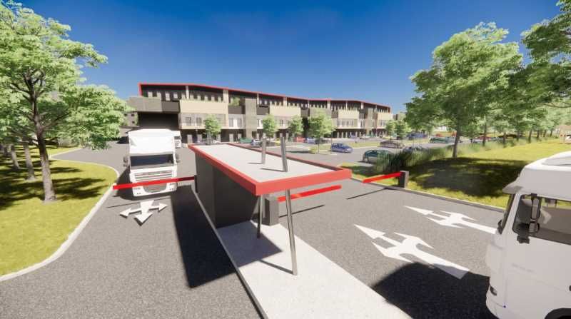 Situés à Trappes, ces locaux d'activité avec bure