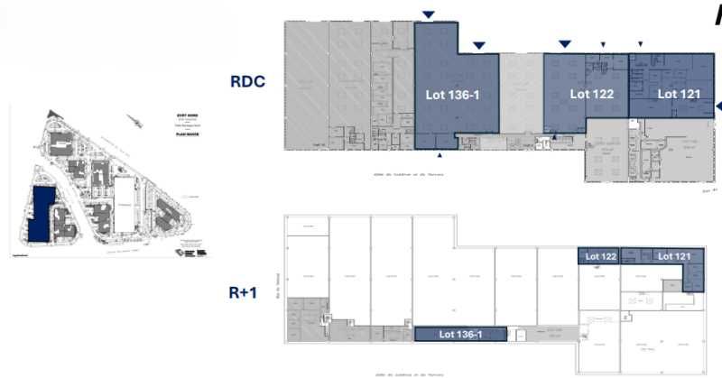 Location entrepots 2969 m² divisibles à partir de 815 m²