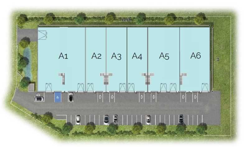 Vente entrepots 3313 m² divisibles à partir de 395 m²