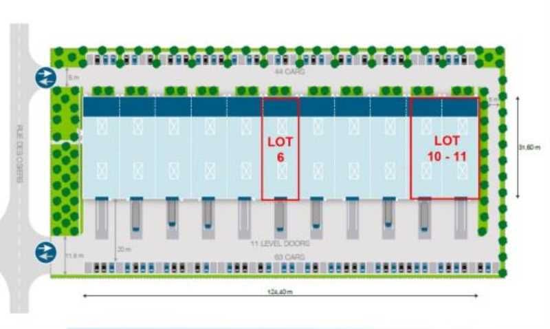 Location entrepots 1243 m² divisibles à partir de 430 m²