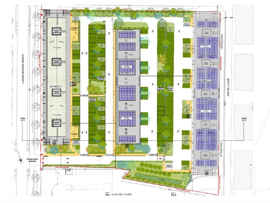 Location entrepots 4455 m² divisibles à partir de 131 m²