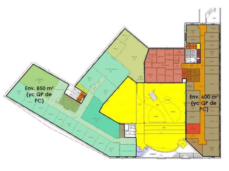 Location bureaux 6454 m² divisibles à partir de 850 m²