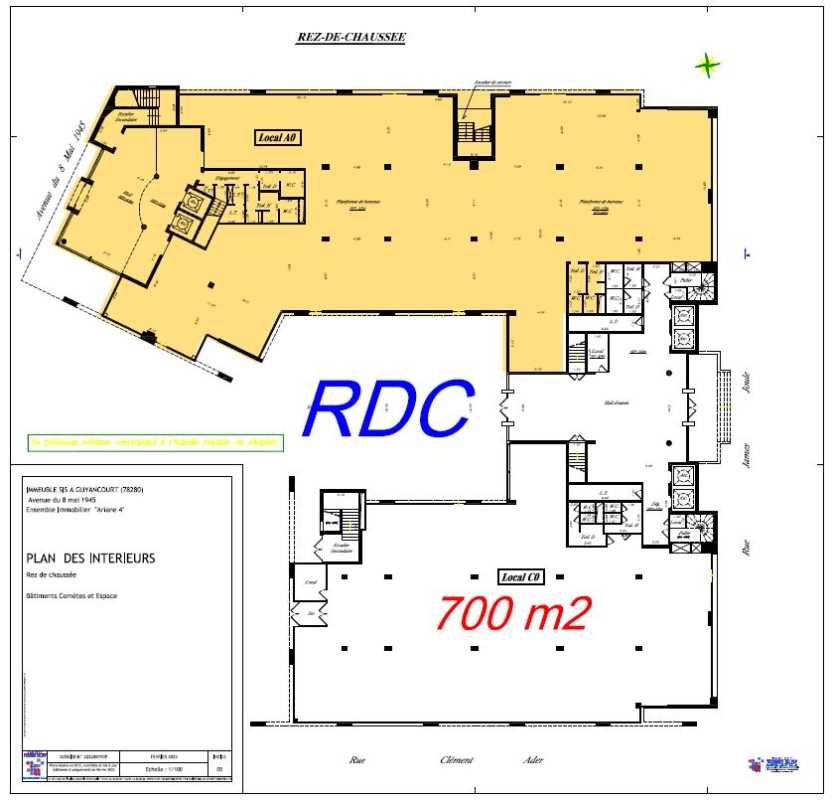 Vente bureaux 5113 m² divisibles à partir de 1756 m²