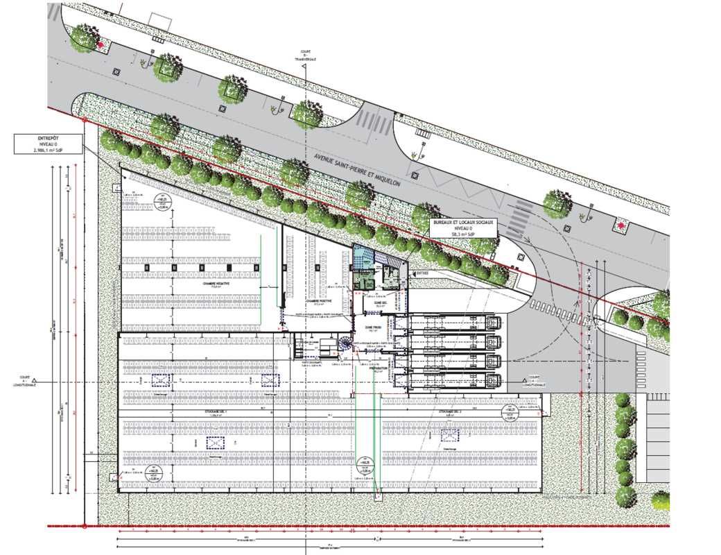 Vente entrepots 3291 m² non divisibles