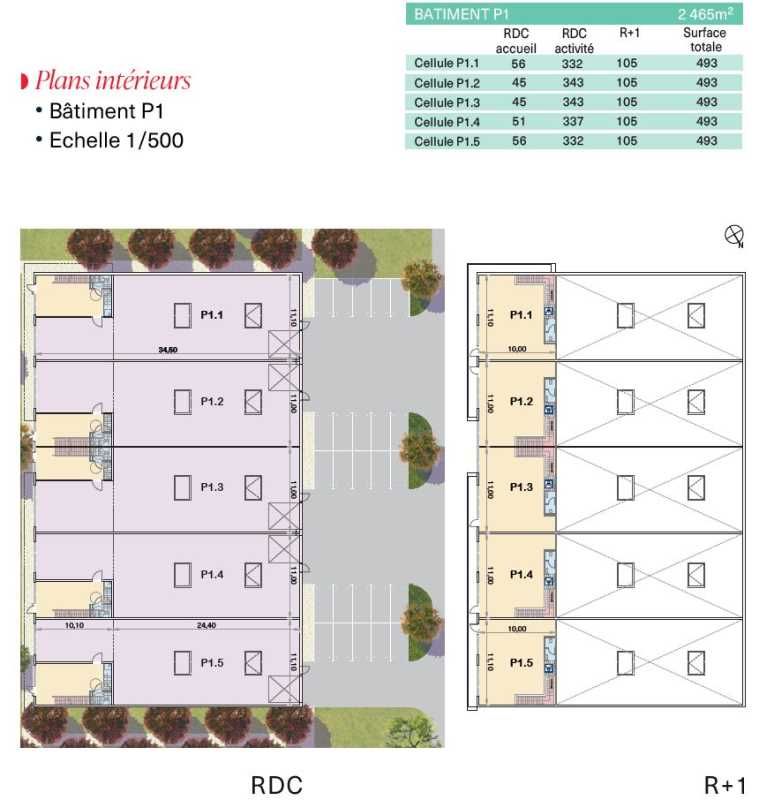 Location entrepots 4930 m² divisibles à partir de 493 m²