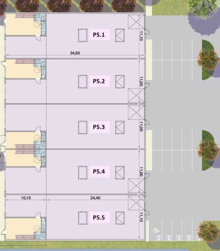 Vente entrepots 2465 m² divisibles à partir de 493 m²