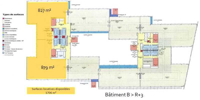 Location bureaux 11728 m² divisibles à partir de 500 m²