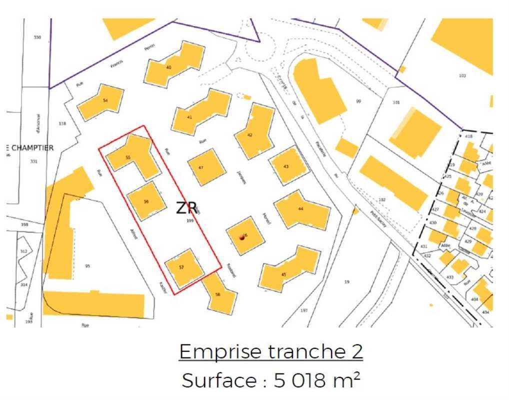 Location terrain 5018 m² non divisibles