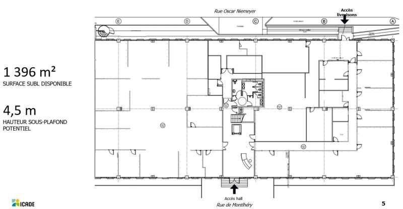 Location entrepots 2658 m² divisibles à partir de 1262 m²