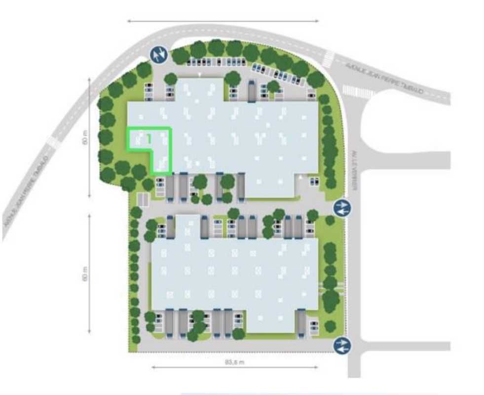 Location bureaux 752 m² divisibles à partir de 68 m²