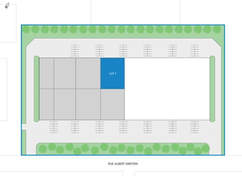 Location entrepots 630 m² non divisibles