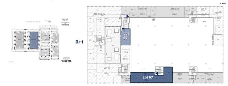 Location entrepots 276 m² non divisibles
