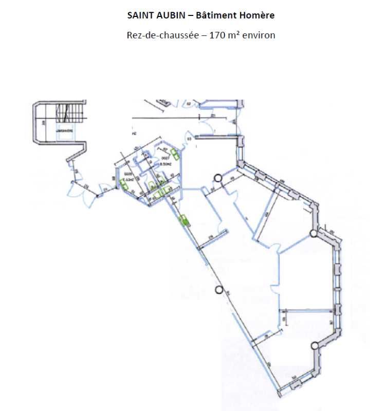 Vente bureaux 170 m² non divisibles