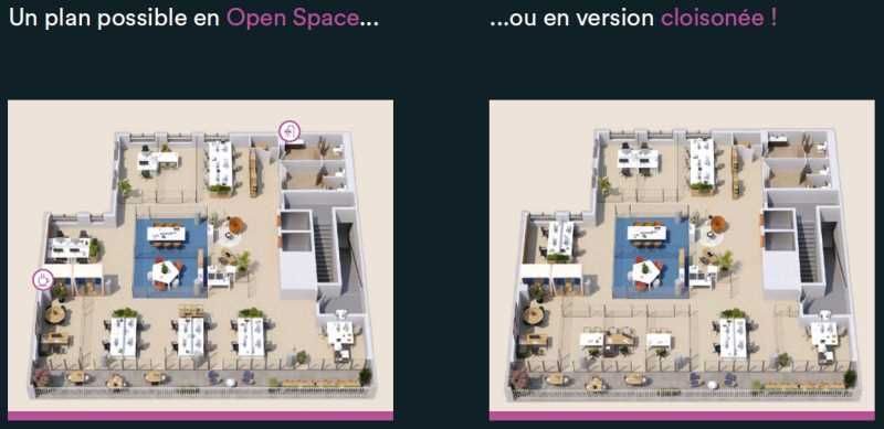 Vente bureaux 2966 m² divisibles à partir de 324 m²