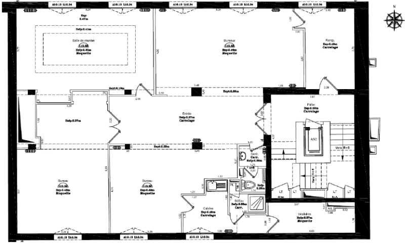 Location bureaux 133 m² non divisibles