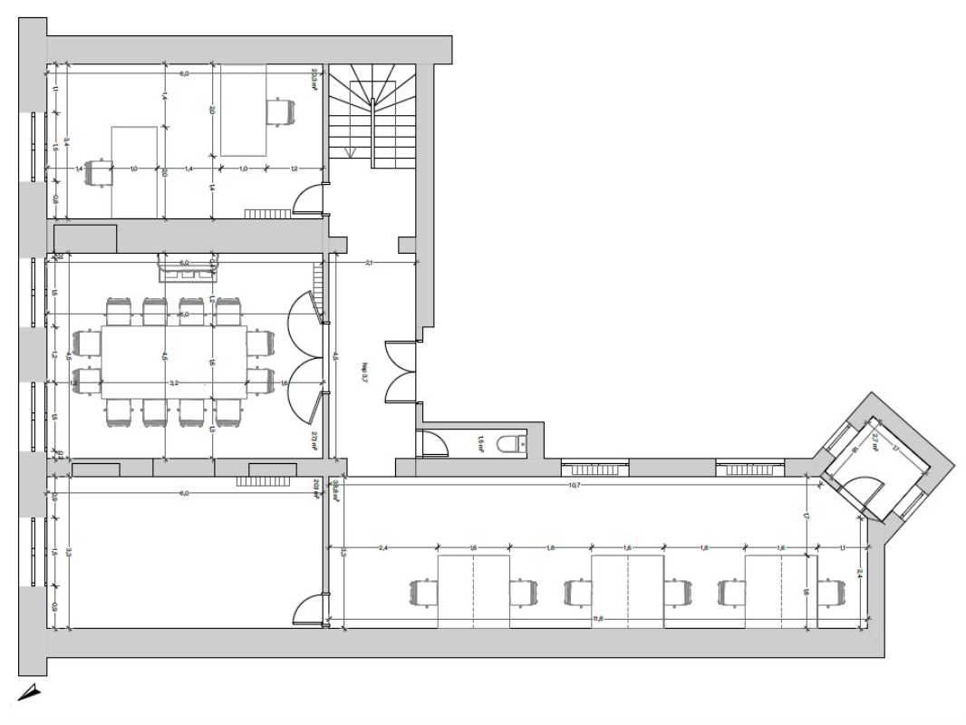 Vente bureaux 243 m² non divisibles