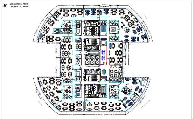 Location bureaux 5331 m² divisibles à partir de 160 m²