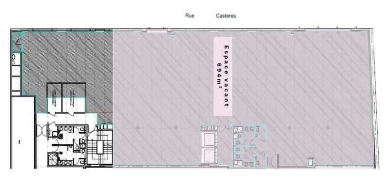 Location bureaux 694 m² non divisibles