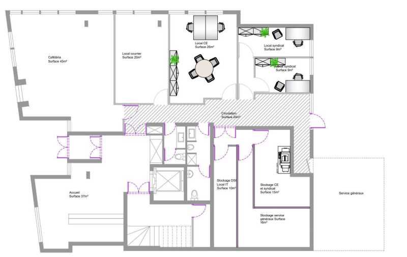 Immeuble indépendant de bureaux à louer à Saint-O