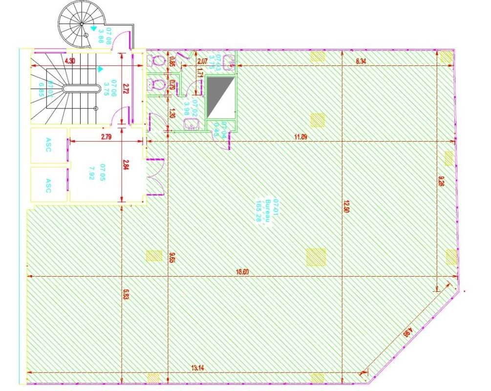 Location bureaux 360 m² divisibles à partir de 180 m²