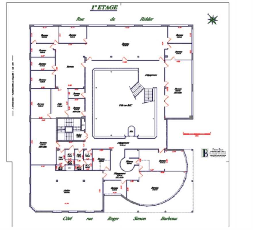 Location bureaux 2450 m² non divisibles
