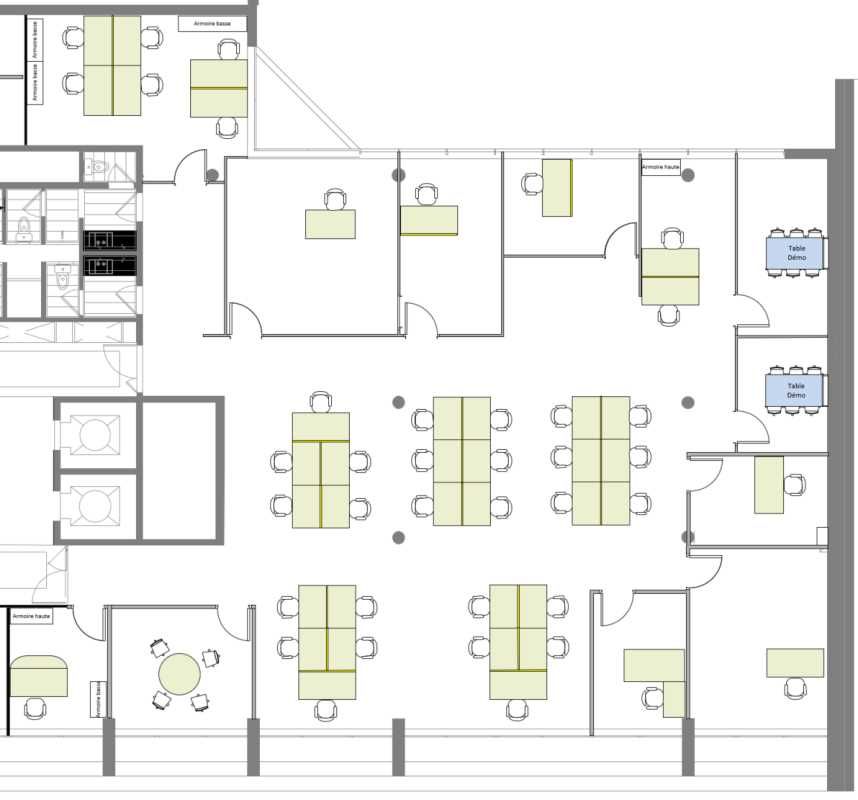 Location bureaux 385 m² non divisibles