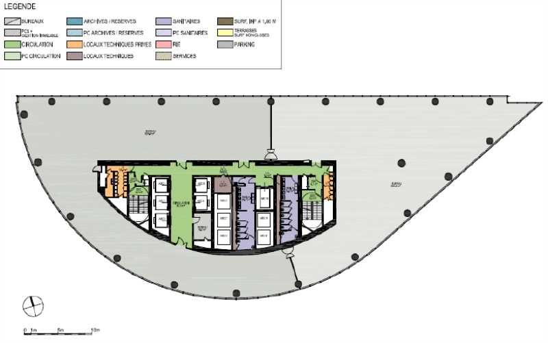 Location bureaux 722 m² non divisibles