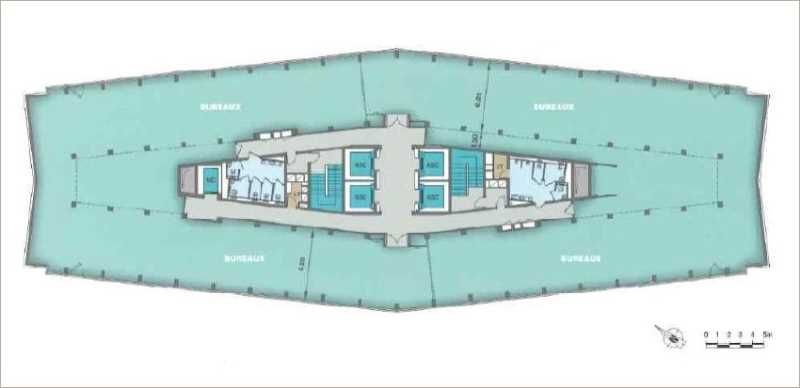 Location bureaux 3617 m² divisibles à partir de 434 m²