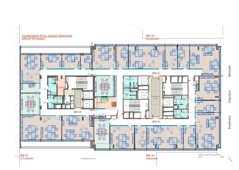 Location bureaux 315 m² non divisibles