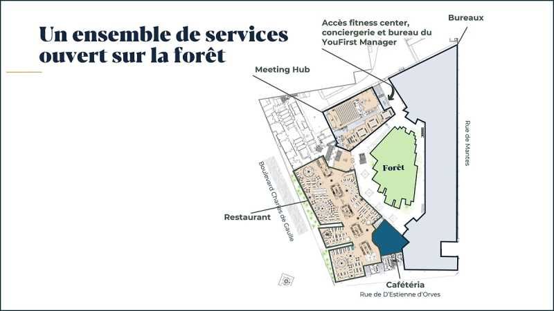 Location bureaux 296 m² non divisibles