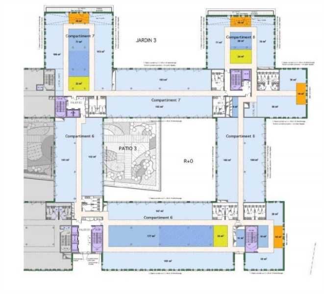 Location bureaux 26446 m² divisibles à partir de 997 m²