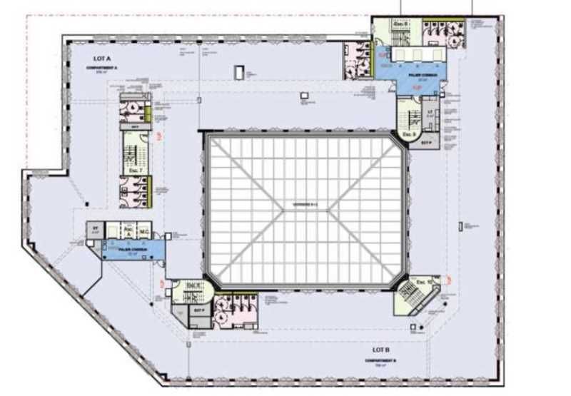Location bureaux 4899 m² divisibles à partir de 990 m²
