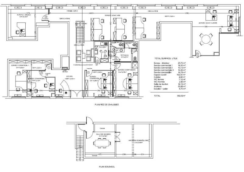 Vente bureaux 363 m² non divisibles