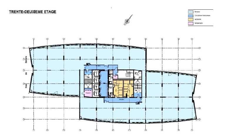 Location bureaux 421 m² non divisibles
