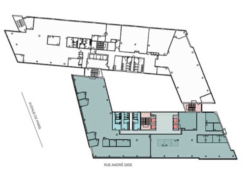 Location bureaux 575 m² non divisibles