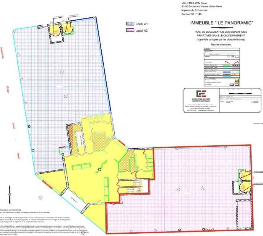 Location bureaux 4425 m² divisibles à partir de 259 m²