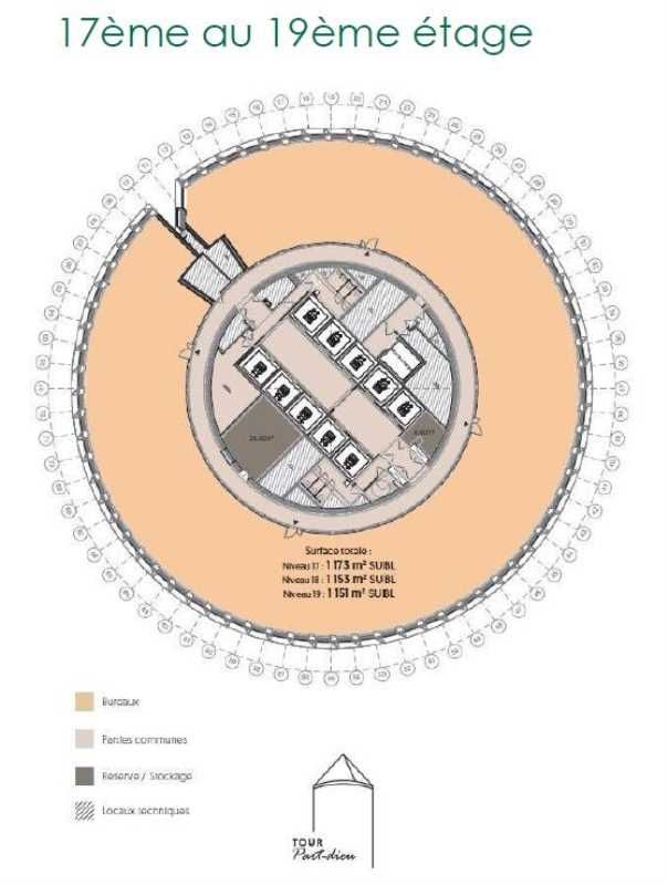 Location bureaux 1350 m² divisibles à partir de 450 m²