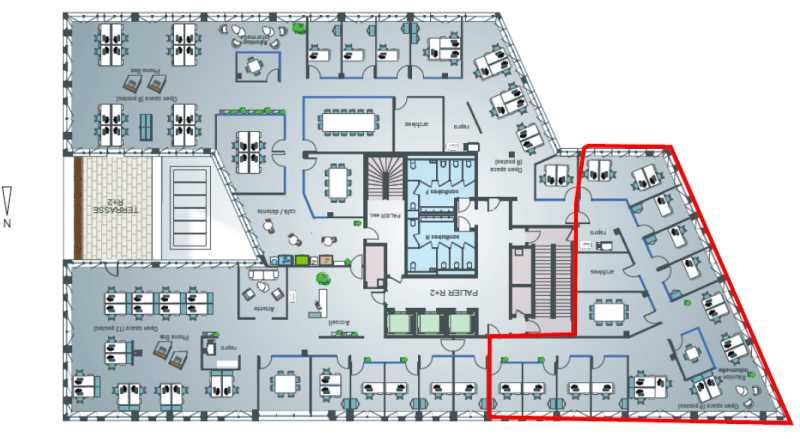 Location bureaux 331 m² non divisibles
