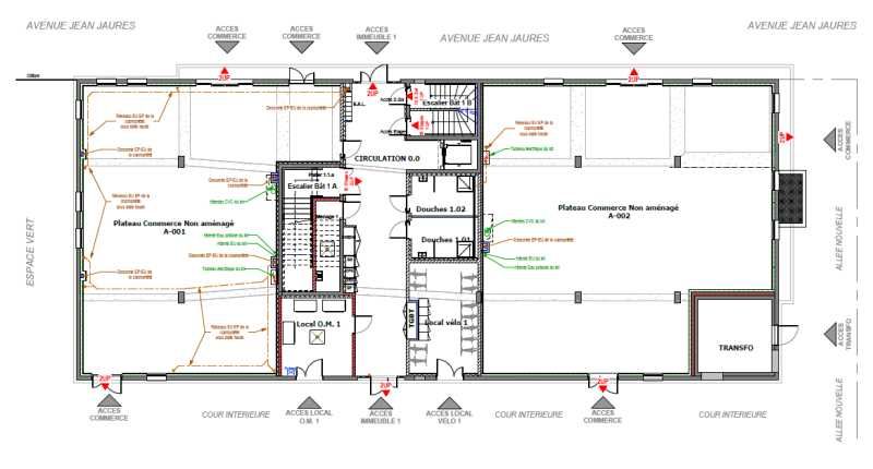 Vente bureaux 1456 m² divisibles à partir de 144 m²